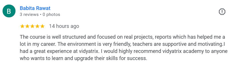 Student review about UI/UX course